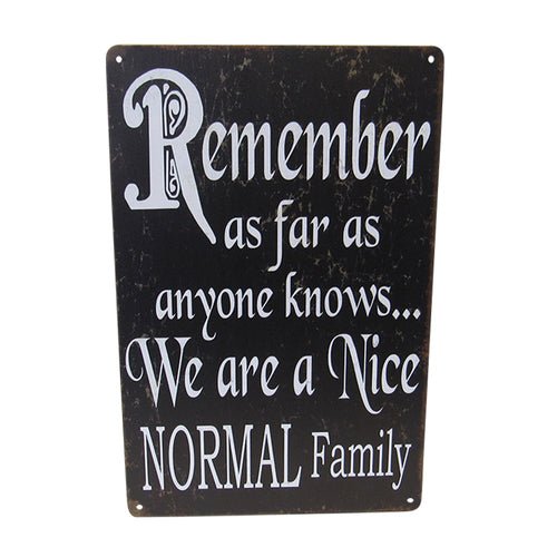 Wall Art Tin Nice Normal# - 1st Stop Marshall's Health Shop, Gift Shop! - Heath and Natural Therapy New Brighton Christchurch - Naturopath#