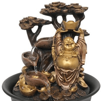 Water Feature Good Fortune Lucky Buddha - 1st Stop Marshall's Health Shop, Gift Shop! - Heath and Natural Therapy New Brighton Christchurch - Naturopath