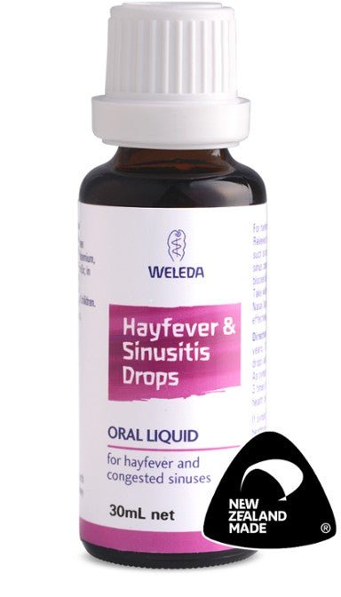 Weleda Hayfever & Sinusitis Drops 30ml - 1st Stop Marshall's Health Shop, Gift Shop! - Heath and Natural Therapy New Brighton Christchurch - Naturopath