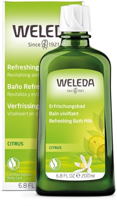 Weleda Refreshing Bath Milk - Citrus 200ml - 1st Stop Marshall's Health Shop, Gift Shop! - Heath and Natural Therapy New Brighton Christchurch - Naturopath