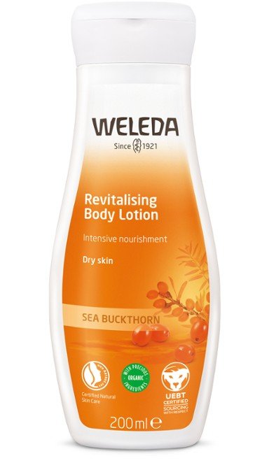Weleda Revitalising Body Lotion - Sea Buckthorn 200ml - 1st Stop Marshall's Health Shop, Gift Shop! - Heath and Natural Therapy New Brighton Christchurch - Naturopath