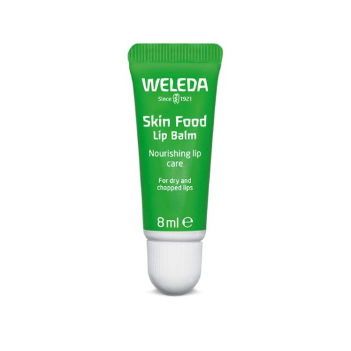 Weleda Skin Food Lip Balm 1st Stop, Marshall's Health Shop!  For dry and chapped lips  Protect your smile with Skin Food Lip Balm  When dry, chapped lips trouble your friendly smile, whip out the little green tube and put Skin Food Lip Balm to work. Simply smoothed on, our lip balm with botanical extracts nourishes your lips with natural oil and waxes, soothing and repairing dry lips and keeping your smile happy.
