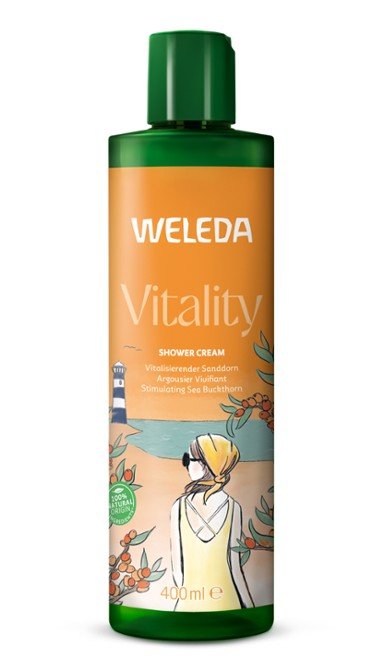 Weleda Vitality Shower Cream Sea Buckthorn 400ml - MarshallsHealthShop