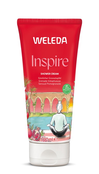 Weleda Inspire Inspire Shower Cream - Pomegranate

Gentle all-natural creamy wash to inspire your senses

Your inner beauty made visible with a perfect balance of natural cleansing and sensuous fragrance.?Step out of your shower with skin that's clean, renewed and soft to touch, with organic pomegranate seed oil.

The pomegranate is a wise and potent plant, with long-revered qualities which we still find effective. 1st Stop, Marshall's Health Shop! 
