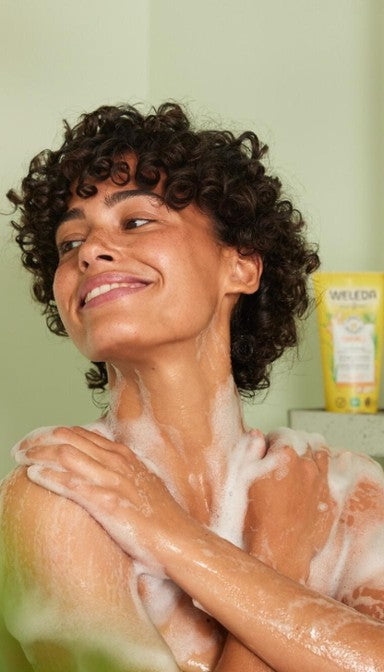 Weleda Aroma Shower Energy 200ml 1st Stop, Marshall's Health Shop!  Stimulating Shower Gel Boost yourself with energy. Inspire your day with the stimulating, 100% natural fragrance of ginger, citronella and cedarwood. Biodegradable formula.