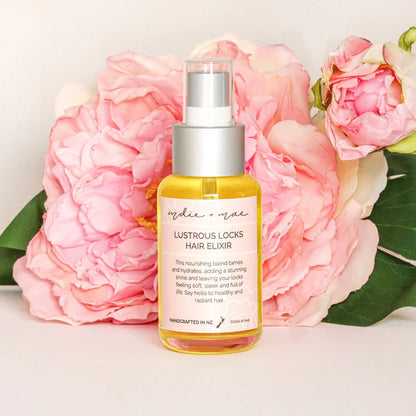 Indie + Mae | Lustrous Locks Hair Elixir

Support healthy hair growth, that shines on, naturally.

The Indie + Mae Lustrous Locks Hair Elixir is your secret to silky and radiant hair. As a result, this lightweight, nutrient-rich blend of botanicals helps tame frizz, smooth split ends, encourages growth and boosts shine. Additionally, you can use it as a finishing oil, a pre-wash treatment or a nourishing boost between washes. Your hair will drink it up.

Lovingly made onsite in New Zealand, as a proud 100% 