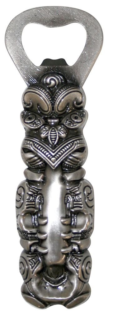 Whakairo Bottle Opener Magnet C - Pewter - 1st Stop Marshall's Health Shop, Gift Shop! - Heath and Natural Therapy New Brighton Christchurch - Naturopath
