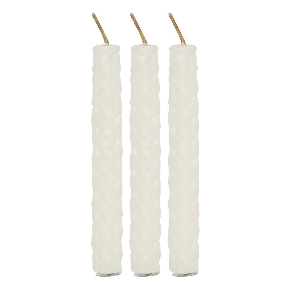 White Beeswax Spell Candles (6) - MarshallsHealthShop