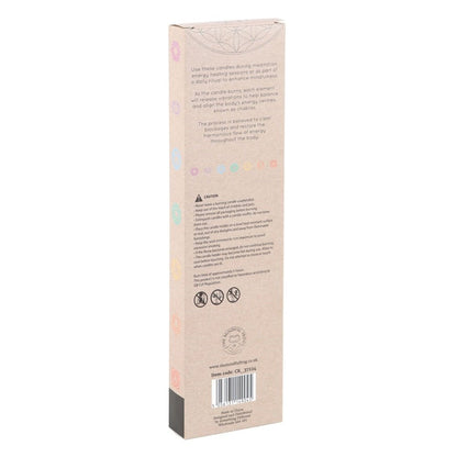 White Chakra Dinner Candles (3) - MarshallsHealthShop