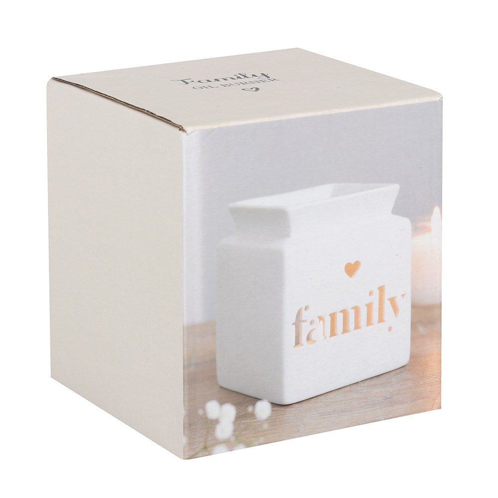 White Family Cut Out Oil Burner - MarshallsHealthShop
