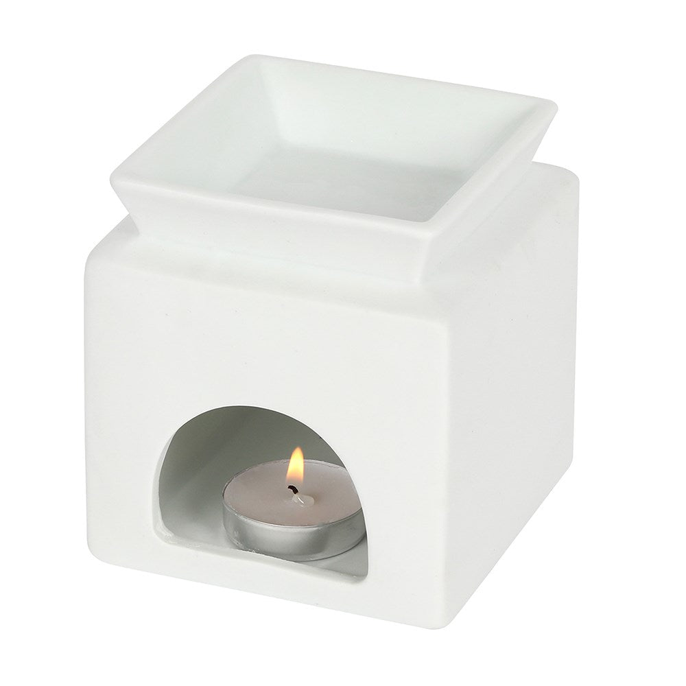 White Love Cut Out Oil Burner - MarshallsHealthShop