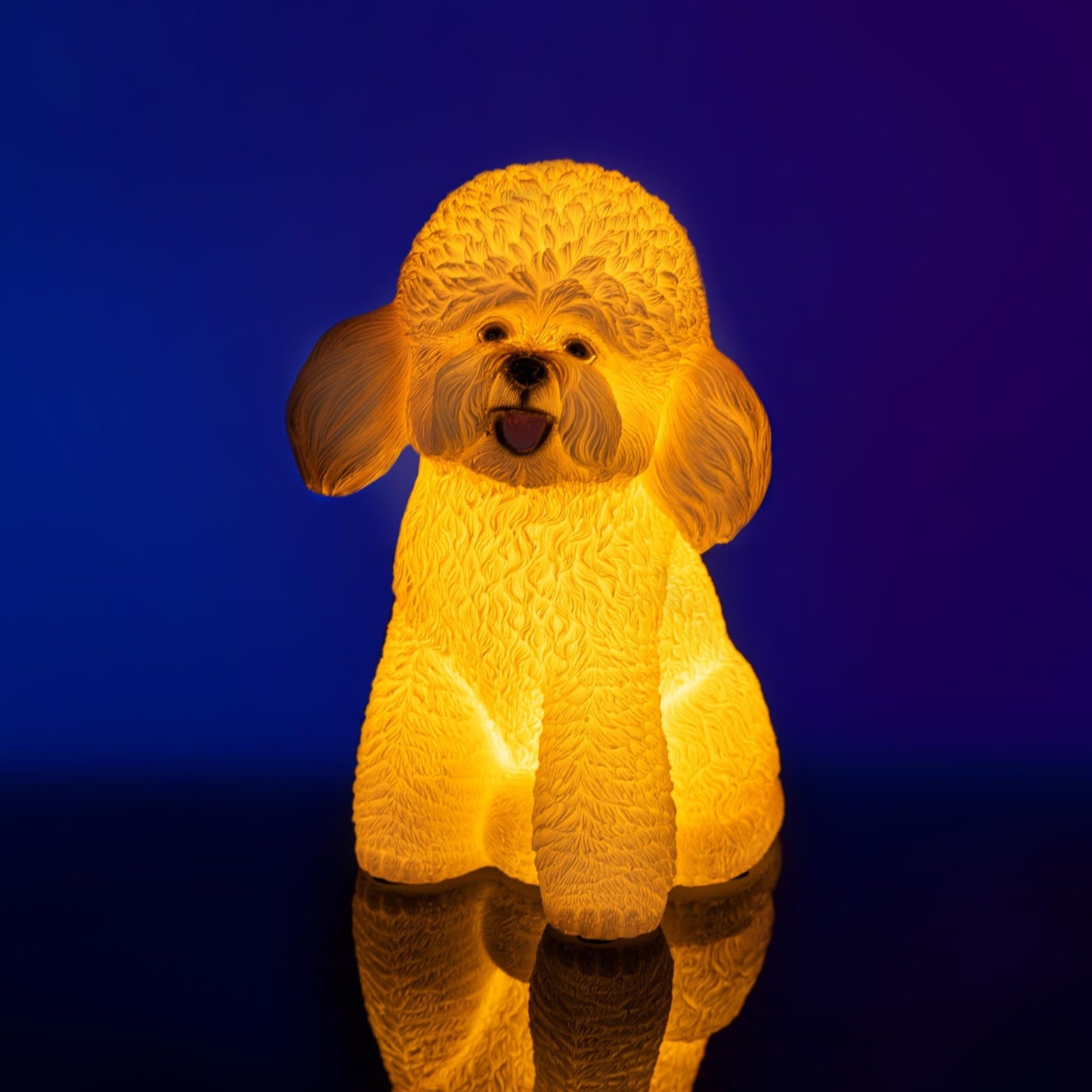 White Poodle Dog Table Lamp - MarshallsHealthShop