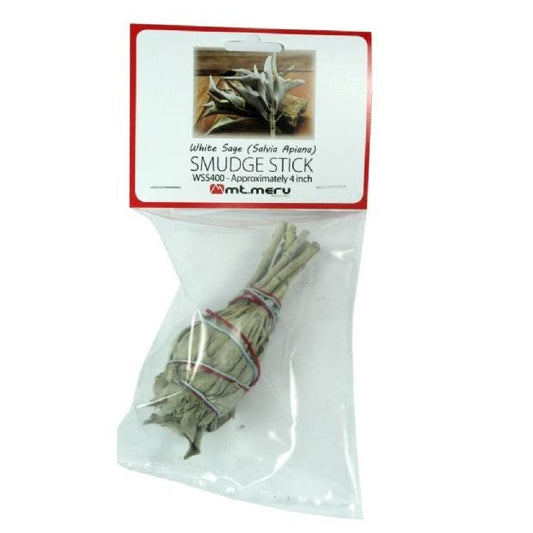 White Sage Smudge Stick 4inch - MarshallsHealthShop