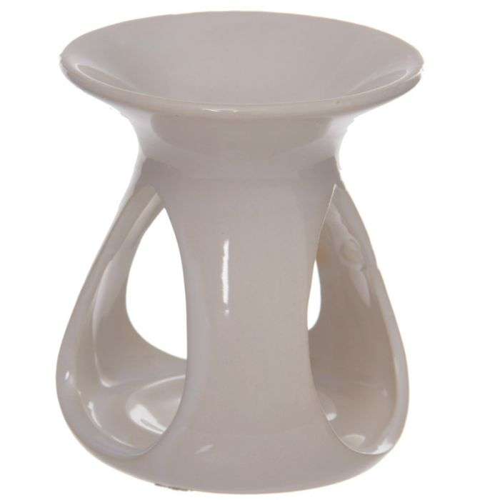White Tear Drop Oil and Wax Burner - MarshallsHealthShop