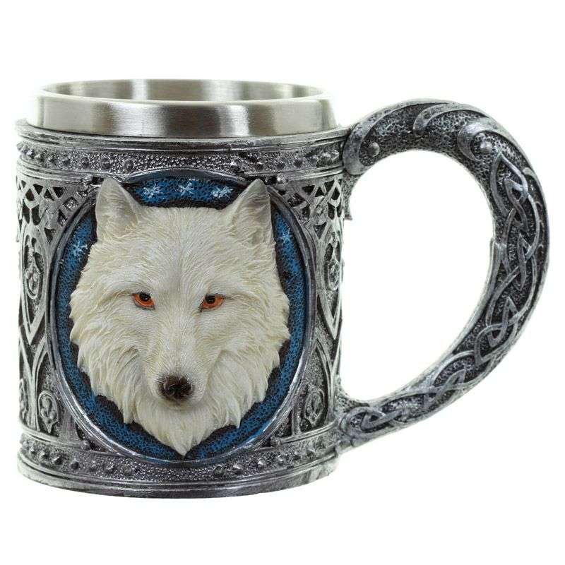 White Wolf Tankard - WOLF29 - 1st Stop Marshall's Health Shop, Gift Shop! - Heath and Natural Therapy New Brighton Christchurch - Naturopath