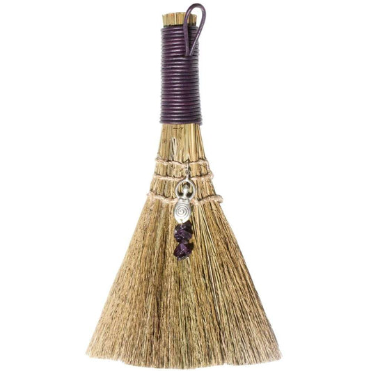 Wicca Broom - Goddess with Amethyst - MarshallsHealthShop