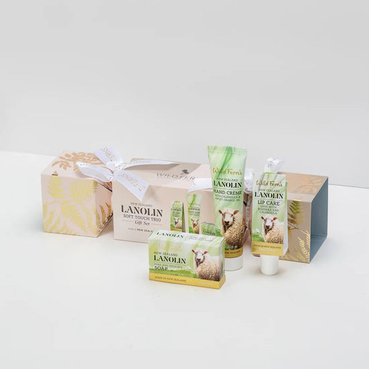 Wild Ferns Lanolin Soft Touch Trio Gift Set Cracker - MarshallsHealthShop