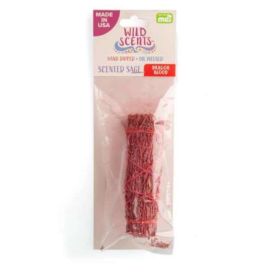 Wild Scents Dragon Blood Sage Smudge Stick - MarshallsHealthShop