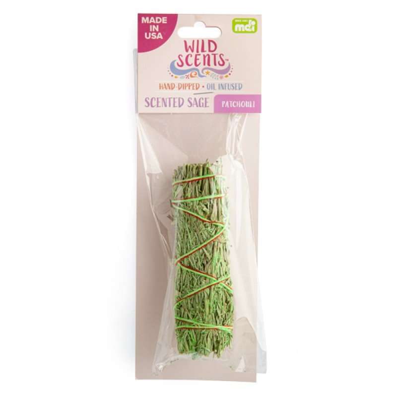 Wild Scents Patchouli Sage Smudge Stick - MarshallsHealthShop