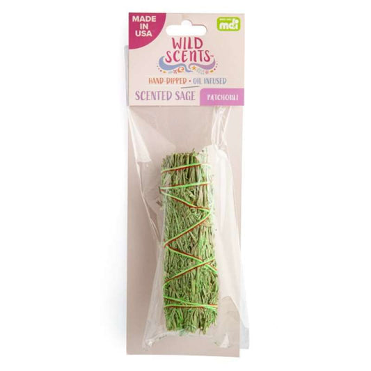 Wild Scents Patchouli Sage Smudge Stick - MarshallsHealthShop