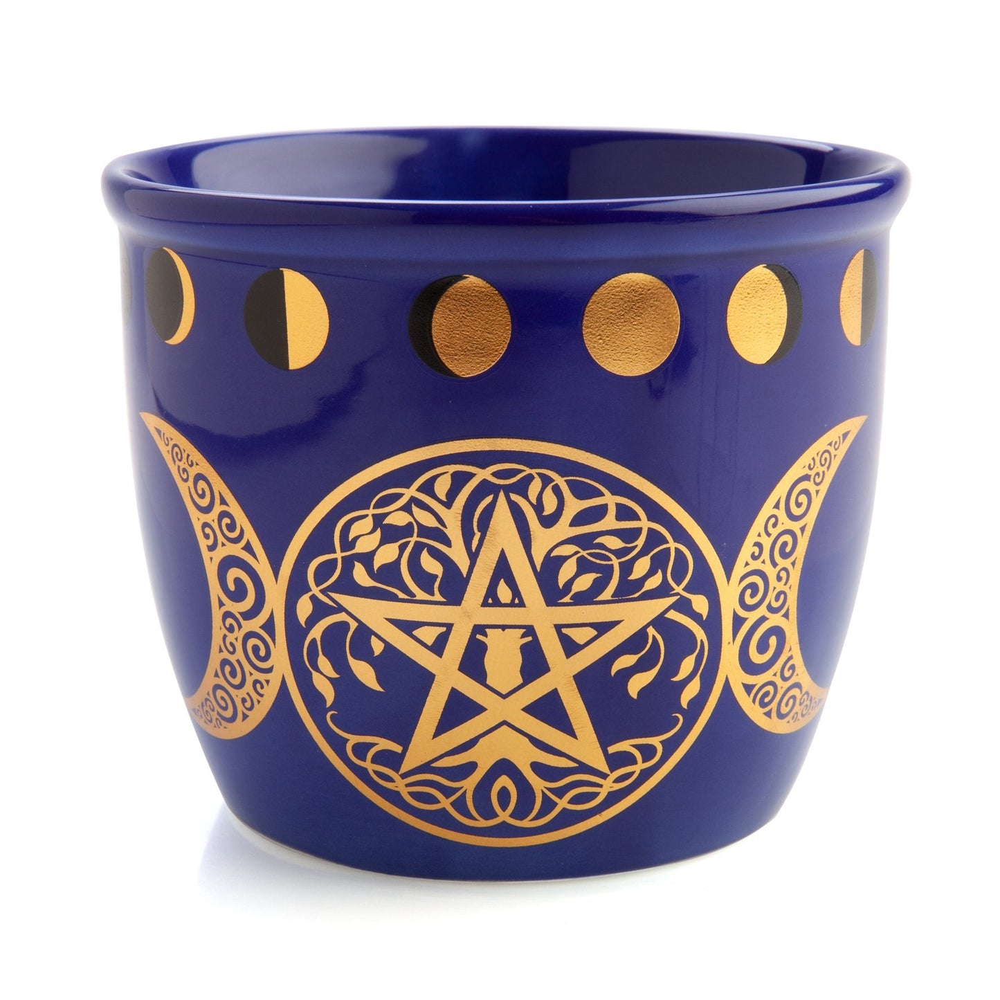Wild Scents Pentacle Ceramic Smudge Bowl - MarshallsHealthShop