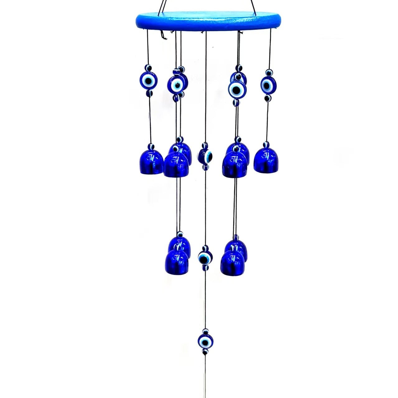 Windchime Evil Eye Blue Bells - MarshallsHealthShop