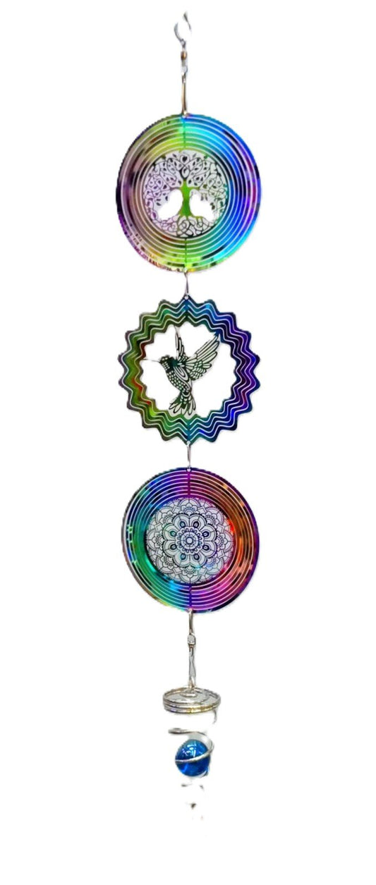 Windspinner Tree of Life Hummingbird Mandala - MarshallsHealthShop