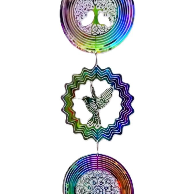 Windspinner Tree of Life Hummingbird Mandala - MarshallsHealthShop