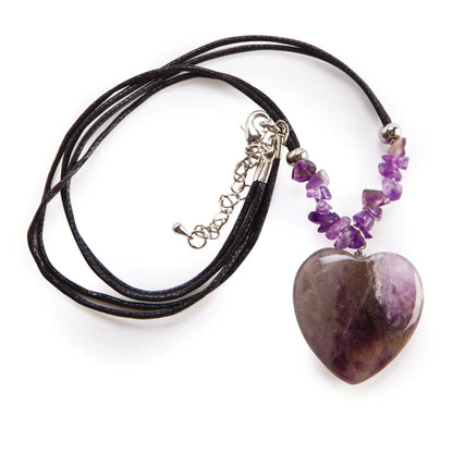 Wishstone Collection Amethyst Heart Pendant - MarshallsHealthShop