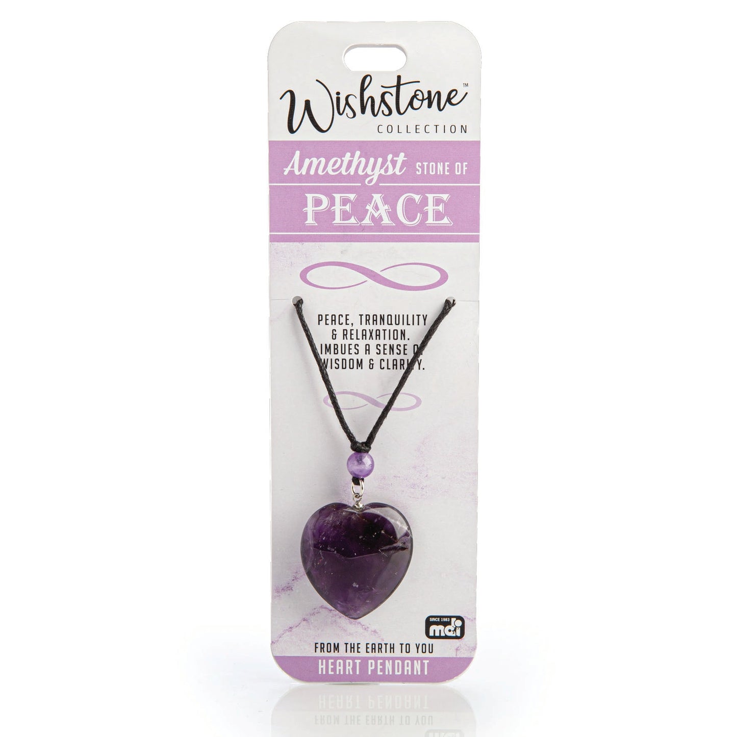 Wishstone Collection Amethyst Heart Pendant - MarshallsHealthShop