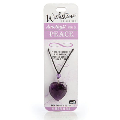 Wishstone Collection Amethyst Heart Pendant - MarshallsHealthShop