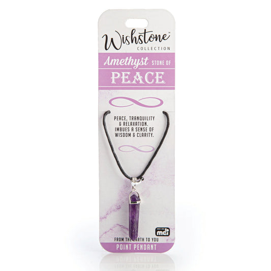 Wishstone Collection Amethyst Point Pendant - MarshallsHealthShop