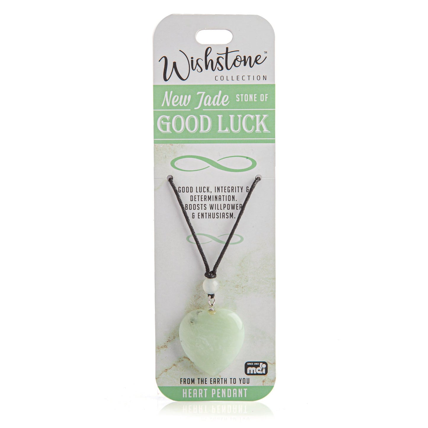 Wishstone Collection New Jade Heart Pendant - MarshallsHealthShop
