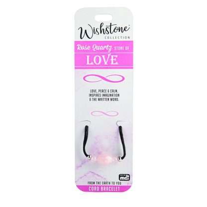 Wishstone Collection Rose Quartz Cord Bracelet - MarshallsHealthShop