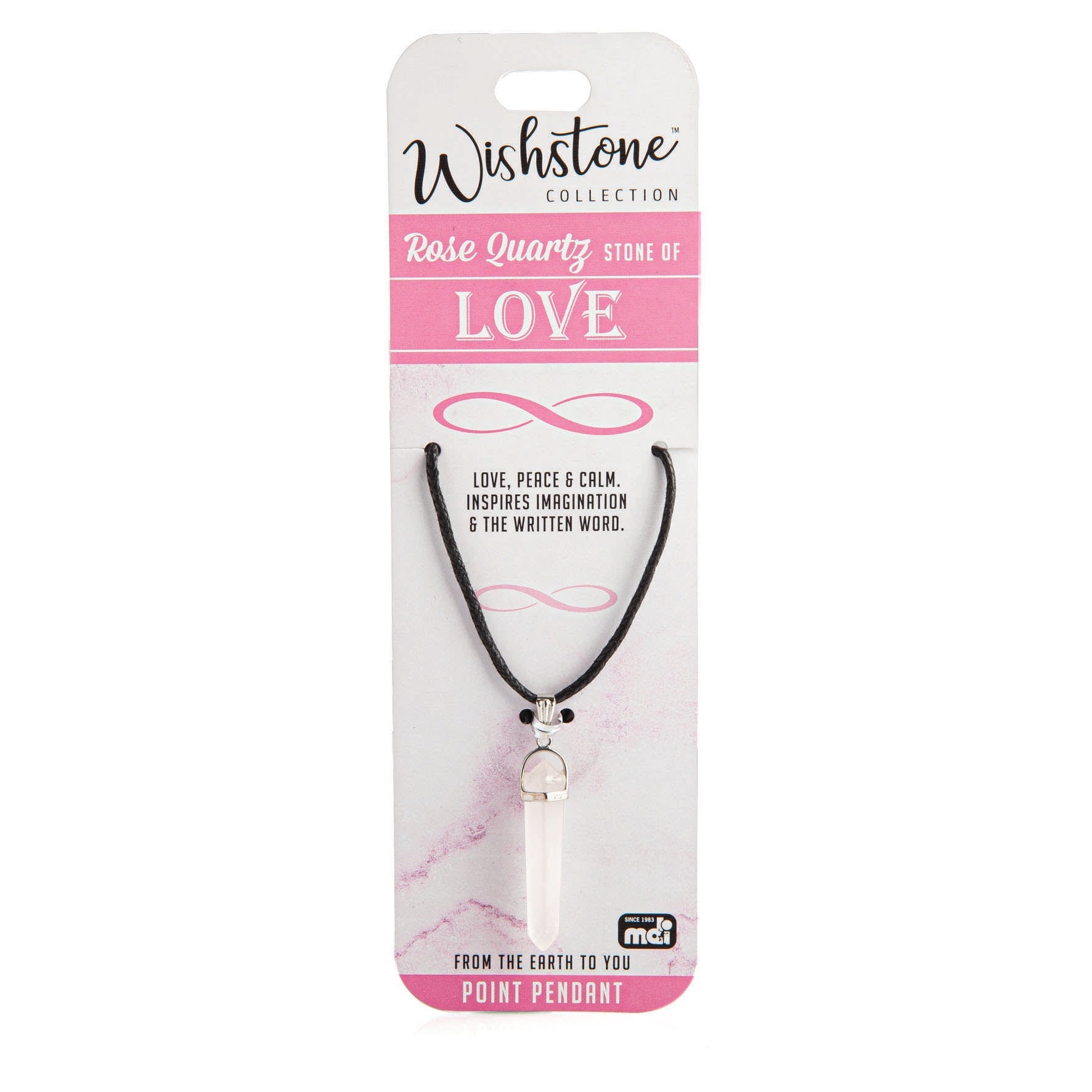 Wishstone Collection Rose Quartz Point Pendant - MarshallsHealthShop