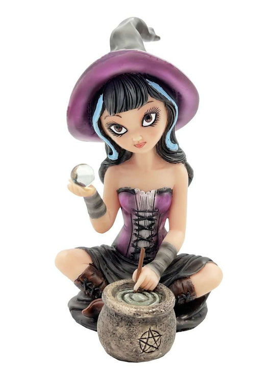 Witch Figurine With Crystal Ball - MarshallsHealthShop