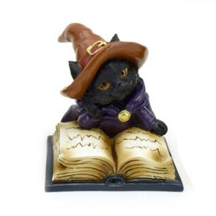 Witches Black Cat Reading from Magical Spell Book

Sold separately. Please make a note in your cart to advise which number image you would like.&nbsp;

Height 6cm Width 6cm Depth 7cm

1st Stop, Marshall's Health Shop, Gift Shop!

SKU: CAT205
