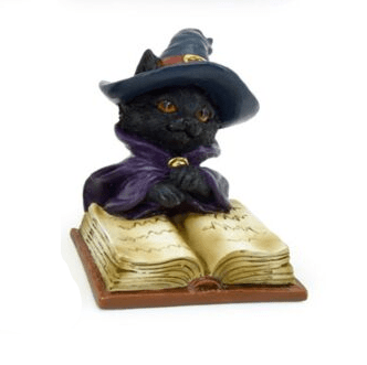 Witches Black Cat Reading from Magical Spell Book

Sold separately. Please make a note in your cart to advise which number image you would like.&nbsp;

Height 6cm Width 6cm Depth 7cm

1st Stop, Marshall's Health Shop, Gift Shop!

SKU: CAT205