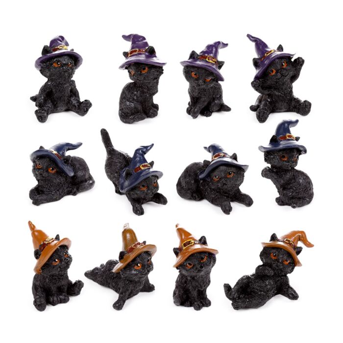 Witches Magical Black Cat World Figure# - 1st Stop Marshall's Health Shop, Gift Shop! - Heath and Natural Therapy New Brighton Christchurch - Naturopath#