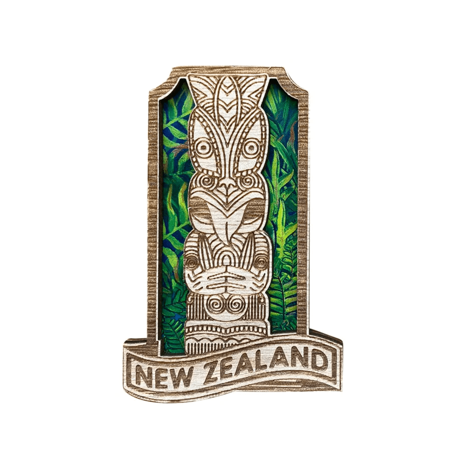 Wood Laser Magnet Tekoteko - 1st Stop Marshall's Health Shop, Gift Shop! - Heath and Natural Therapy New Brighton Christchurch - Naturopath