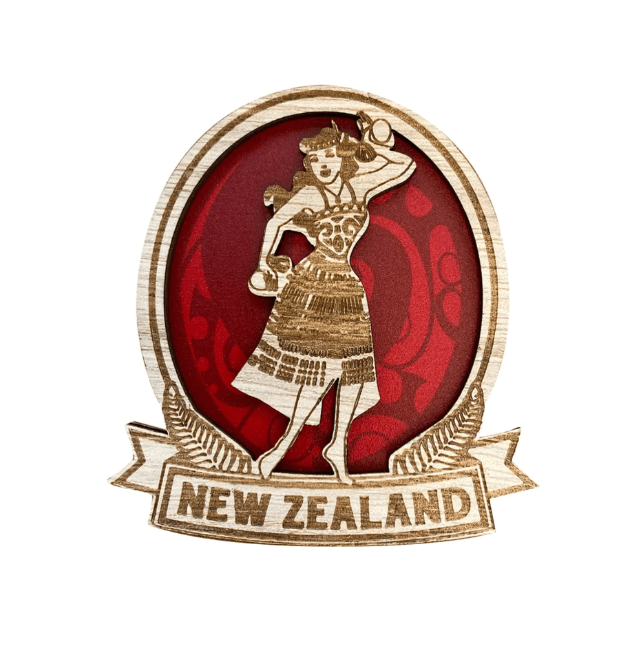 Wood Laser Magnet Wahine - 1st Stop Marshall's Health Shop, Gift Shop! - Heath and Natural Therapy New Brighton Christchurch - Naturopath