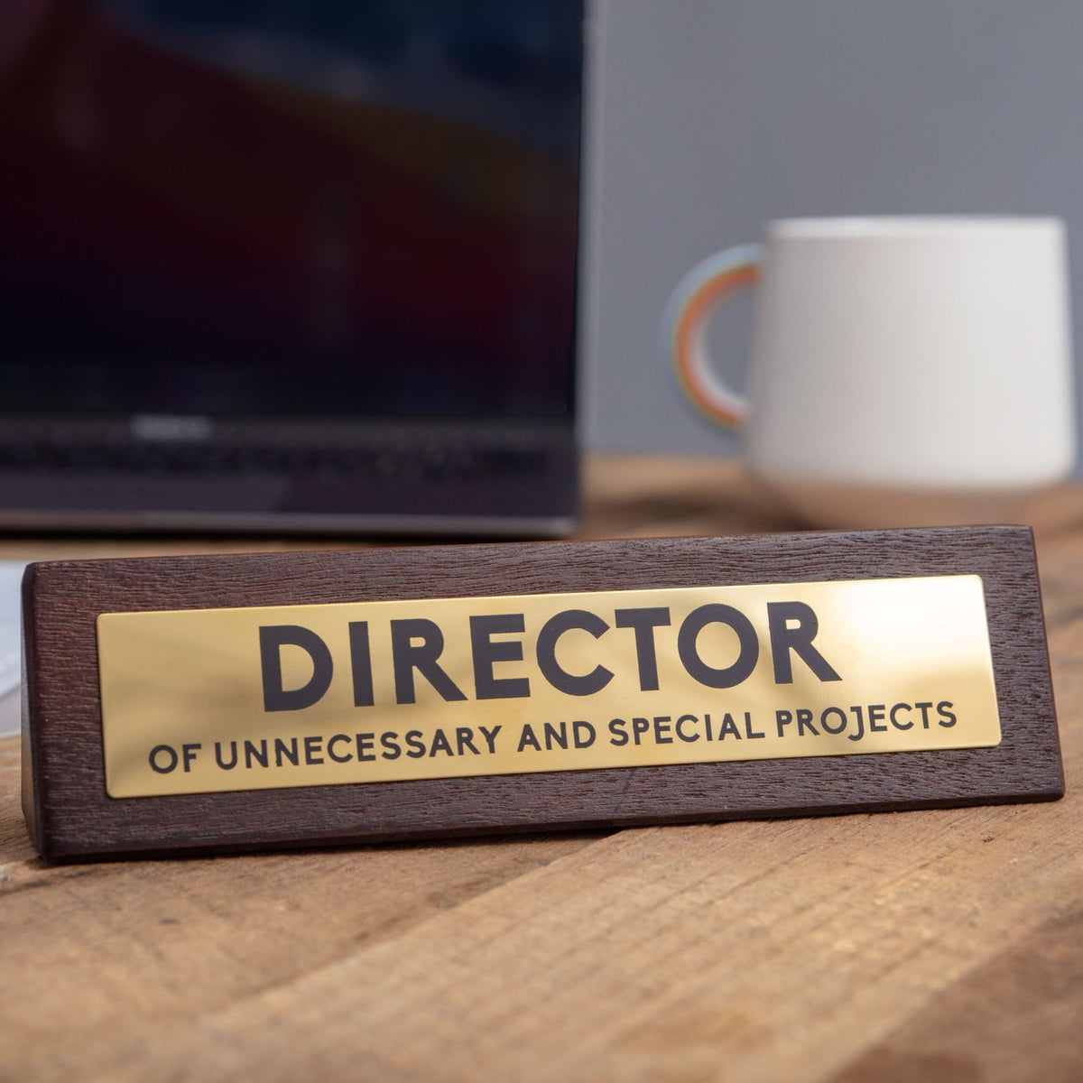 Wooden Desk Sign Director - 1st Stop Marshall's Health Shop, Gift Shop! - Heath and Natural Therapy New Brighton Christchurch - Naturopath