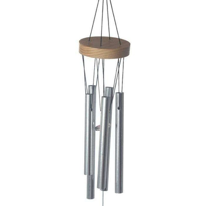 Wooden Wind Chime Metal Tubes 37cm - 1st Stop Marshall's Health Shop, Gift Shop! - Heath and Natural Therapy New Brighton Christchurch - Naturopath