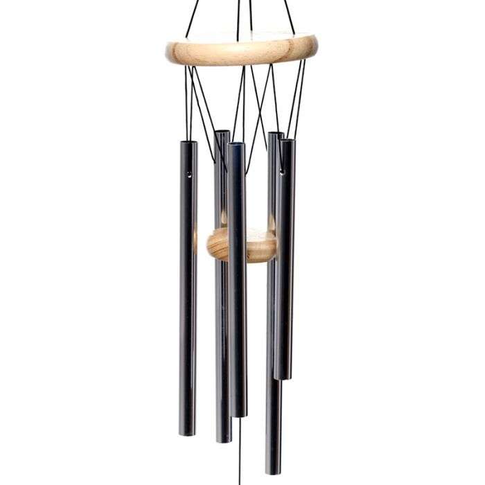 Wooden Wind Chime Metal Tubes 58cm - 1st Stop Marshall's Health Shop, Gift Shop! - Heath and Natural Therapy New Brighton Christchurch - Naturopath