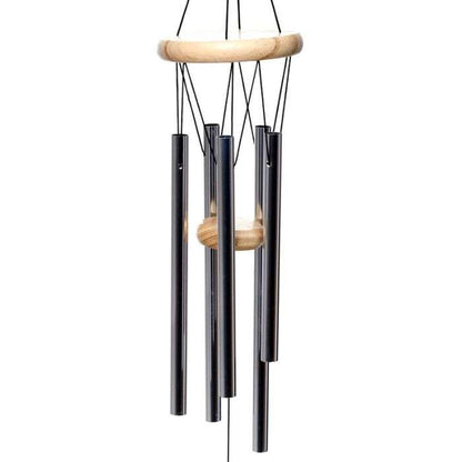 Wooden Wind Chime Metal Tubes 58cm - 1st Stop Marshall's Health Shop, Gift Shop! - Heath and Natural Therapy New Brighton Christchurch - Naturopath