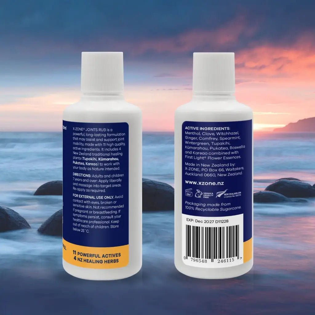 X - ZONE Joints Rub 100ml - 1st Stop Marshall's Health Shop, Gift Shop! - Heath and Natural Therapy New Brighton Christchurch - Naturopath