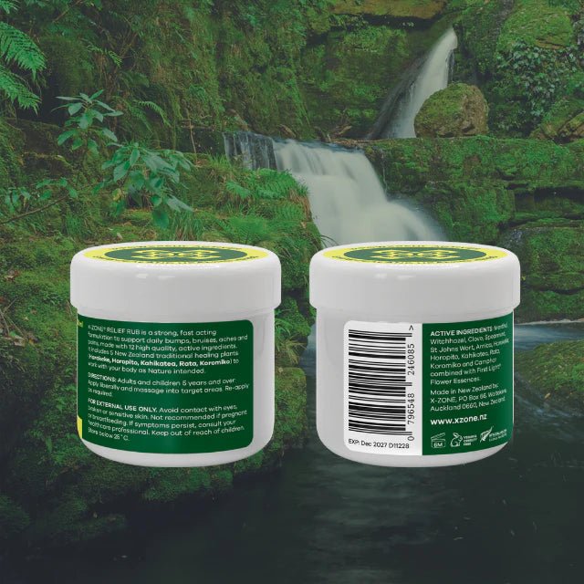 X - ZONE Relief Rub Pot 100ml - 1st Stop Marshall's Health Shop, Gift Shop! - Heath and Natural Therapy New Brighton Christchurch - Naturopath