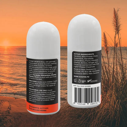 X - ZONE Sports Muscle Roll On 55ml - 1st Stop Marshall's Health Shop, Gift Shop! - Heath and Natural Therapy New Brighton Christchurch - Naturopath