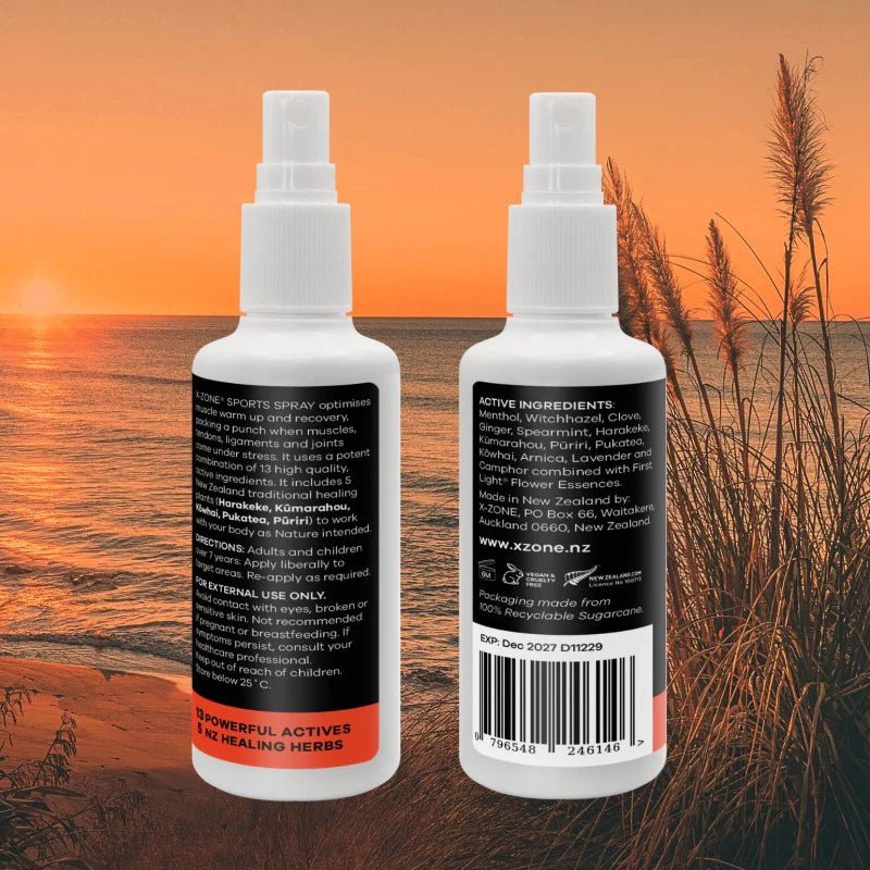 X - ZONE Sports Spray 100ml - 1st Stop Marshall's Health Shop, Gift Shop! - Heath and Natural Therapy New Brighton Christchurch - Naturopath