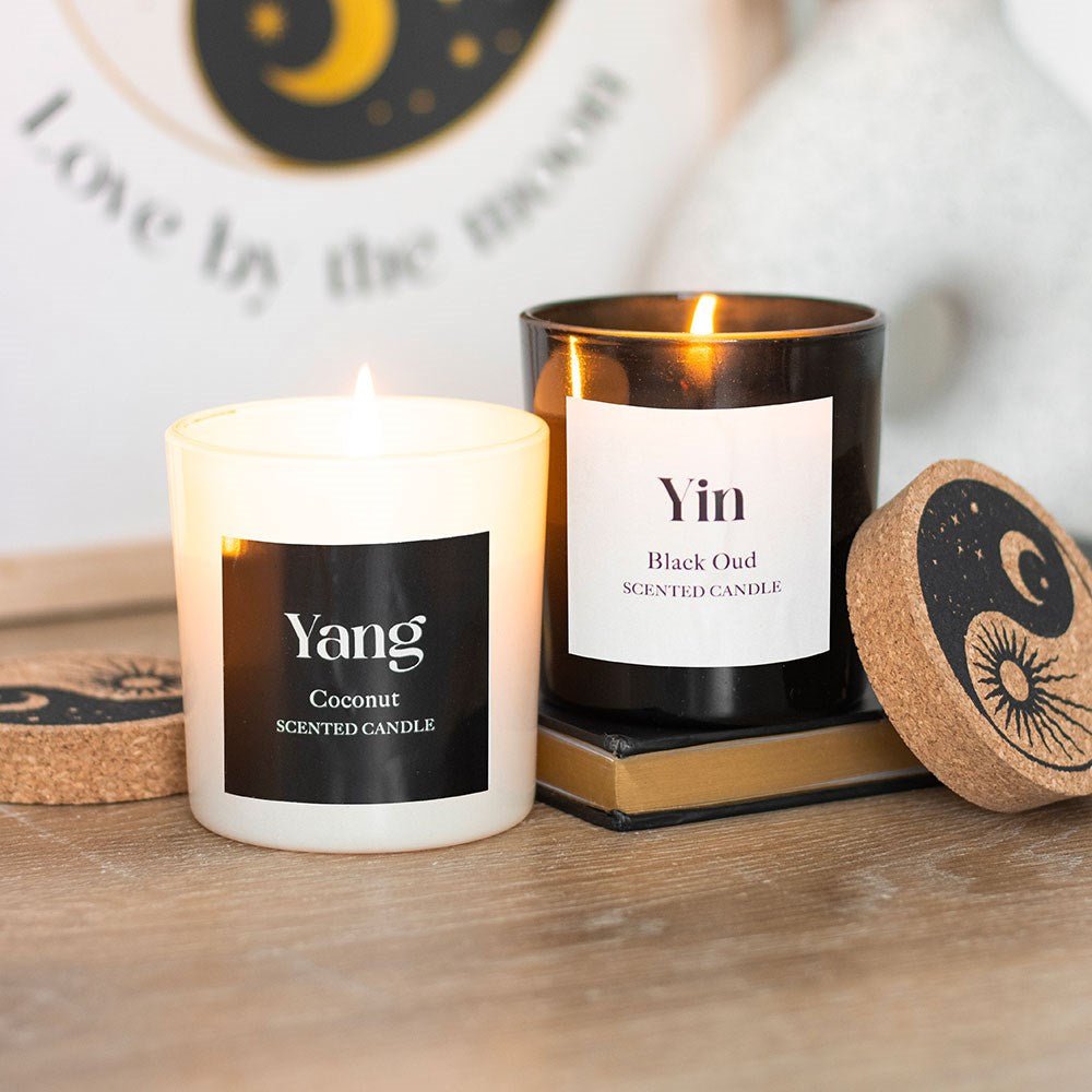 Yin Yang Black Oud & Coconut Candles - MarshallsHealthShop